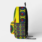 Kleurrijke Leuke Abstracte Goudvis Gepersonaliseer Bedrukte Rugzak (Rechts)