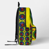Kleurrijke Leuke Abstracte Goudvis Gepersonaliseer Bedrukte Rugzak (Links)