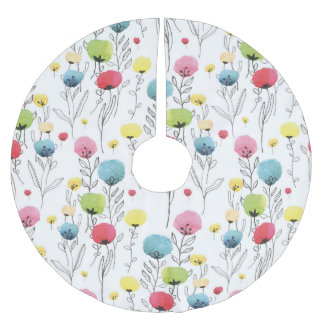 Kleurrijke, leuke, cirkelvormige ontwerpelementen kerstboom rok