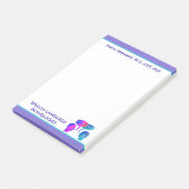 Kleurrijke, Leuke Custom SLP Post het Notities Post-it® Notes (Schuin)