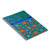 Kleurrijke Leuke Vis in het Zee Custom Notitieboek (Rechterzijde)