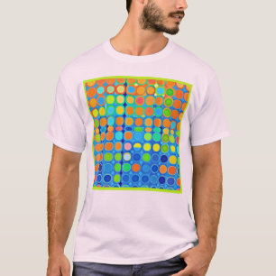 Kleurrijke levendige elegantie stijlvol patroon t-shirt