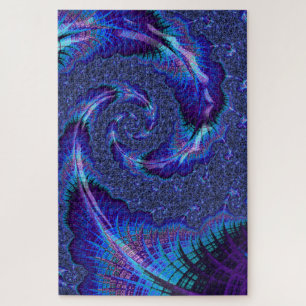 Kleurrijke Levendige Psychedelische Spiraalvormige Legpuzzel