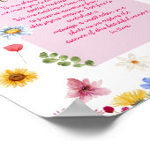 Kleurrijke & Levendige Wildflower Time Capsule Pos Poster (Hoek)