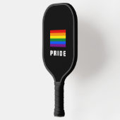 Kleurrijke LGBTQ Rainbow Gay Pride Flag Aangepaste Pickleball Paddle (Links)