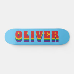 Kleurrijke LGBTQ Rainbow Gay Pride Flag Aangepaste Skateboard