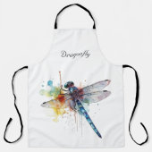 Kleurrijke libel aanpasbaar schort (Voorkant)