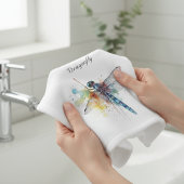 Kleurrijke libel aanpasbaar washandje