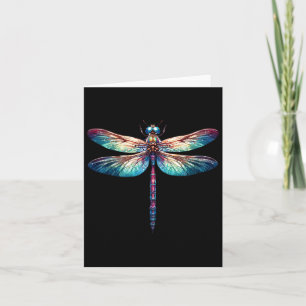 Kleurrijke Libel Aquarel Kunst Insecten Liefhebber Kaart