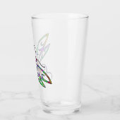 Kleurrijke libel glas (Links)