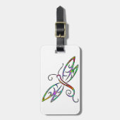 Kleurrijke libellen bagagelabel (Voorkant verticaal)