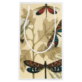 Kleurrijke libellen die boven bladeren drijven klein cadeauzakje (Voorkant)