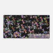 Kleurrijke libellen gepersonaliseerd bureaumat (Voorkant)