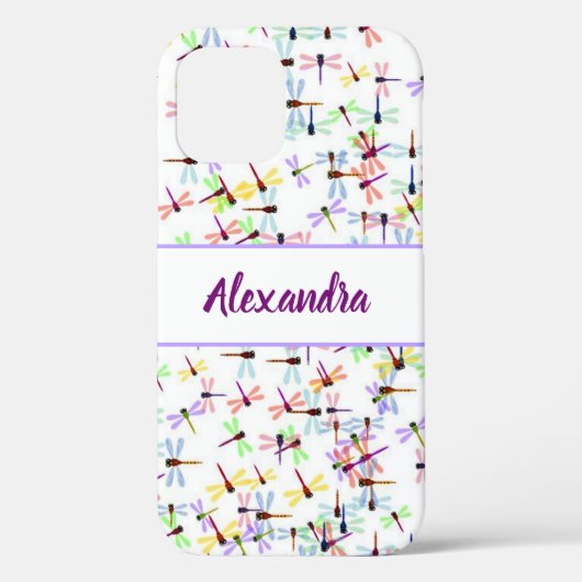 kleurrijke libellen gepersonaliseerd Case-Mate iPhone case (Achterkant)