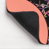 kleurrijke libellen gepersonaliseerd muismat (Hoek)