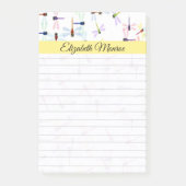 Kleurrijke libellen gepersonaliseerd post-it® notes (Voorkant)