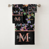 Kleurrijke libellen op maat gepersonaliseerd badha bad handdoek (Insitu)