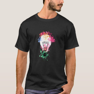 Kleurrijke lichtbol Waterverf Ideaal T-T-shirt T-shirt