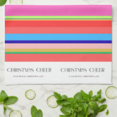 Kleurrijke lichte moderne Kerst Keuken Handdoek (Gevouwen)