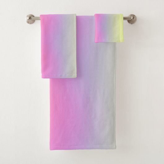 Kleurrijke Lichten Gradiënt Aura Bad Handdoek (Insitu)