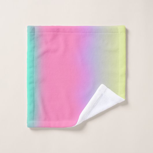 Kleurrijke Lichten Gradiënt Aura Bad Handdoek (Wasdoekje)