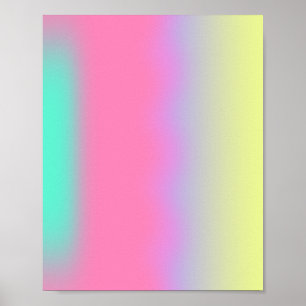 Kleurrijke Lichten Gradiënt Aura Poster