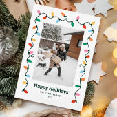 Kleurrijke lichtfoto feestdagenkaart