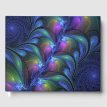 Kleurrijke Lichtgevende Abstracte Blauwe Roze Groe
