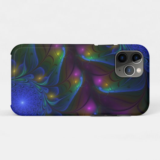 Kleurrijke Lichtgevende Abstracte Moderne Trippy F Case-Mate iPhone Case (Achterkant (horizontaal))