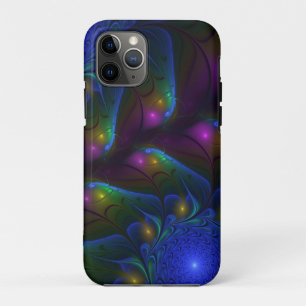 Kleurrijke Lichtgevende Abstracte Moderne Trippy F iPhone 11 Pro Hoesje