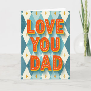 Kleurrijke Liefde Voor Jou Vader Kunstkaart Kaart