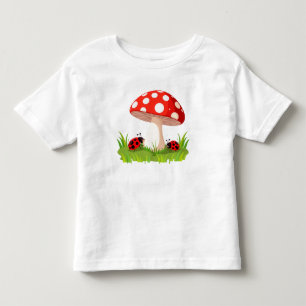 Kleurrijke Lieveheersbeestjes Rustend Onder Kinder Shirts