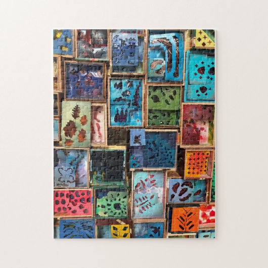 Kleurrijke Lijsten Legpuzzel (Verticaal)