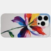 Kleurrijke Lily en Blossom Design iPhone Case (Achterkant (horizontaal))