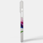 Kleurrijke Lily en Blossom Design iPhone Case (Achterkant / Links)