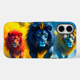 Kleurrijke Lions telefoonhoesje iPhone 16 Plus Hoesje