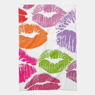 Kleurrijke lipstick Kisses Lip Color Theedoek