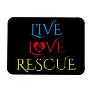 Kleurrijke Live Love Rescue Pet Adoption Magnet Magneet