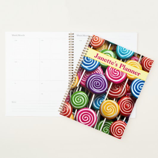 Kleurrijke Lollipop snoep Pattern Planner (Display)