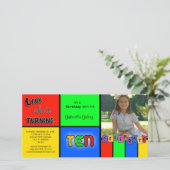 Kleurrijke look wiens 10-jarige verjaardag wordt u (Staand voorkant)