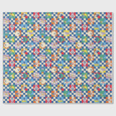 Kleurrijke LOONEY TUNES™ Checker Toss Pattern Cadeaupapier (Vlak)