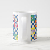 Kleurrijke LOONEY TUNES™ Checker Toss Pattern Extra Grote Beker (Achterkant)