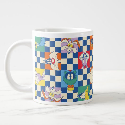 Kleurrijke LOONEY TUNES™ Checker Toss Pattern Extra Grote Beker (Links)