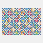 Kleurrijke LOONEY TUNES™ Checker Toss Pattern Inpakpapier Vel (Voorkant 2)
