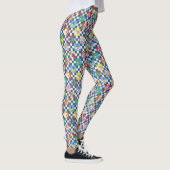 Kleurrijke LOONEY TUNES™ Checker Toss Pattern Leggings (Rechts)