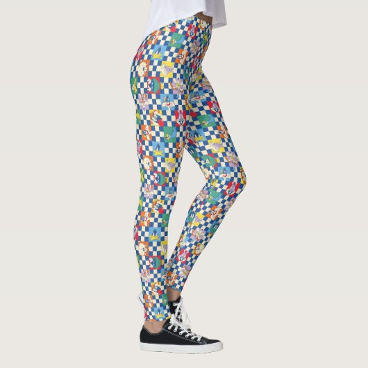 Kleurrijke LOONEY TUNES™ Checker Toss Pattern Leggings (Rechts)