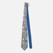 Kleurrijke LOONEY TUNES™ Checker Toss Pattern Stropdas (Voorkant)