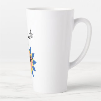 Kleurrijke Lotus Balans met Vrouwelijke Yoga Vibes Latte Mok