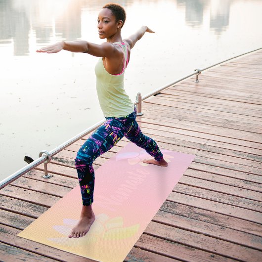 Kleurrijke lotusbloem yogamat