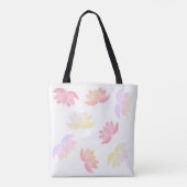 Kleurrijke lotusbloemen draagtas (Achterkant)